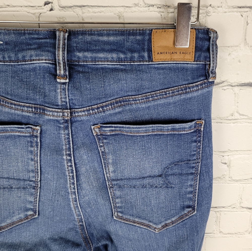 AMERICAN EAGLE | hi-rise jegging skinny distressed stretch jeans